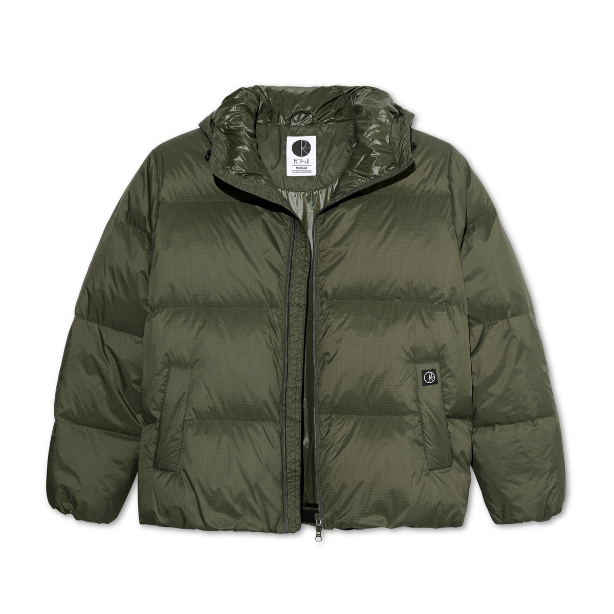 Soft Puffer Jacket | Ripstop - Grey Green – Polar Skate Co.