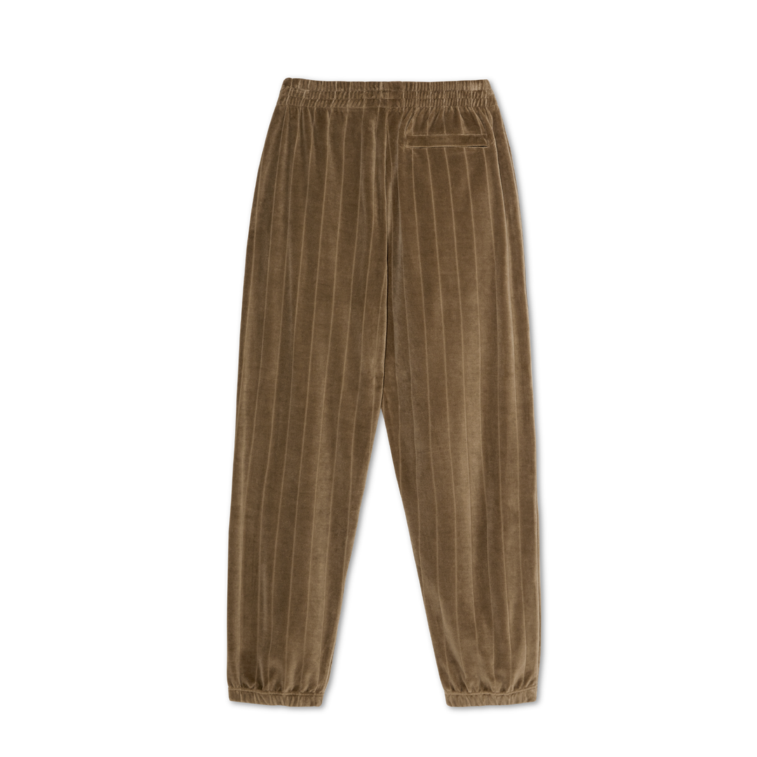 Sweatpants | Stripe Velour - Beech