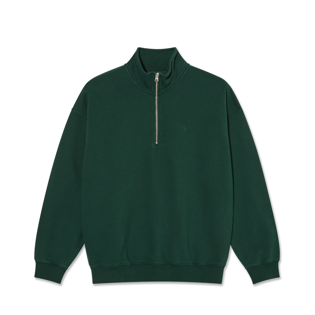 Polar collar zip sweatshirt hotsell