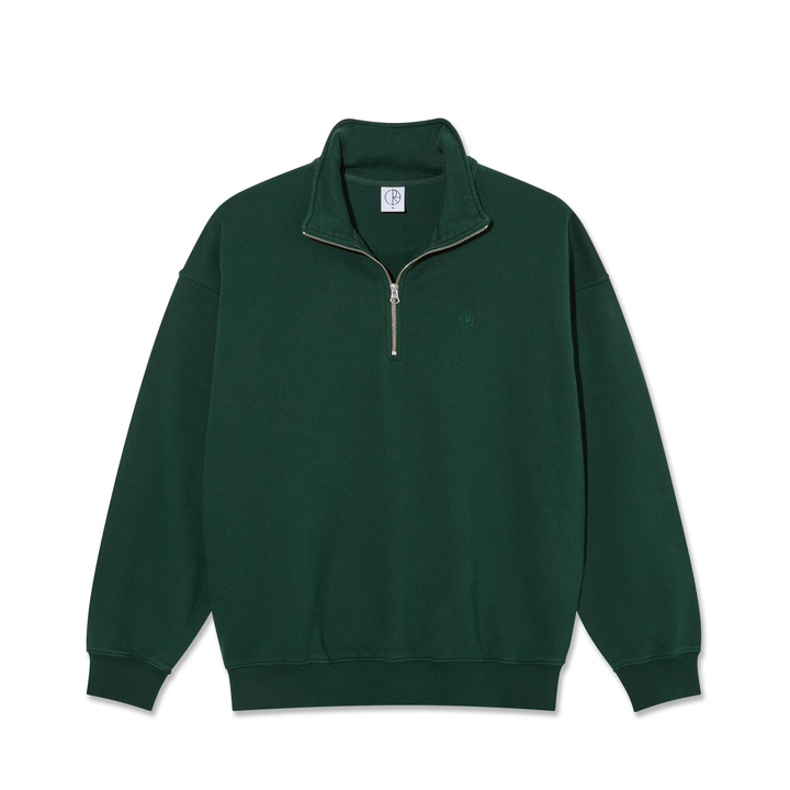 Frankie Half Zip Sweater - Dark Emerald