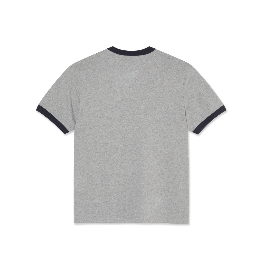 Ringer Tee - Heather Grey / Navy