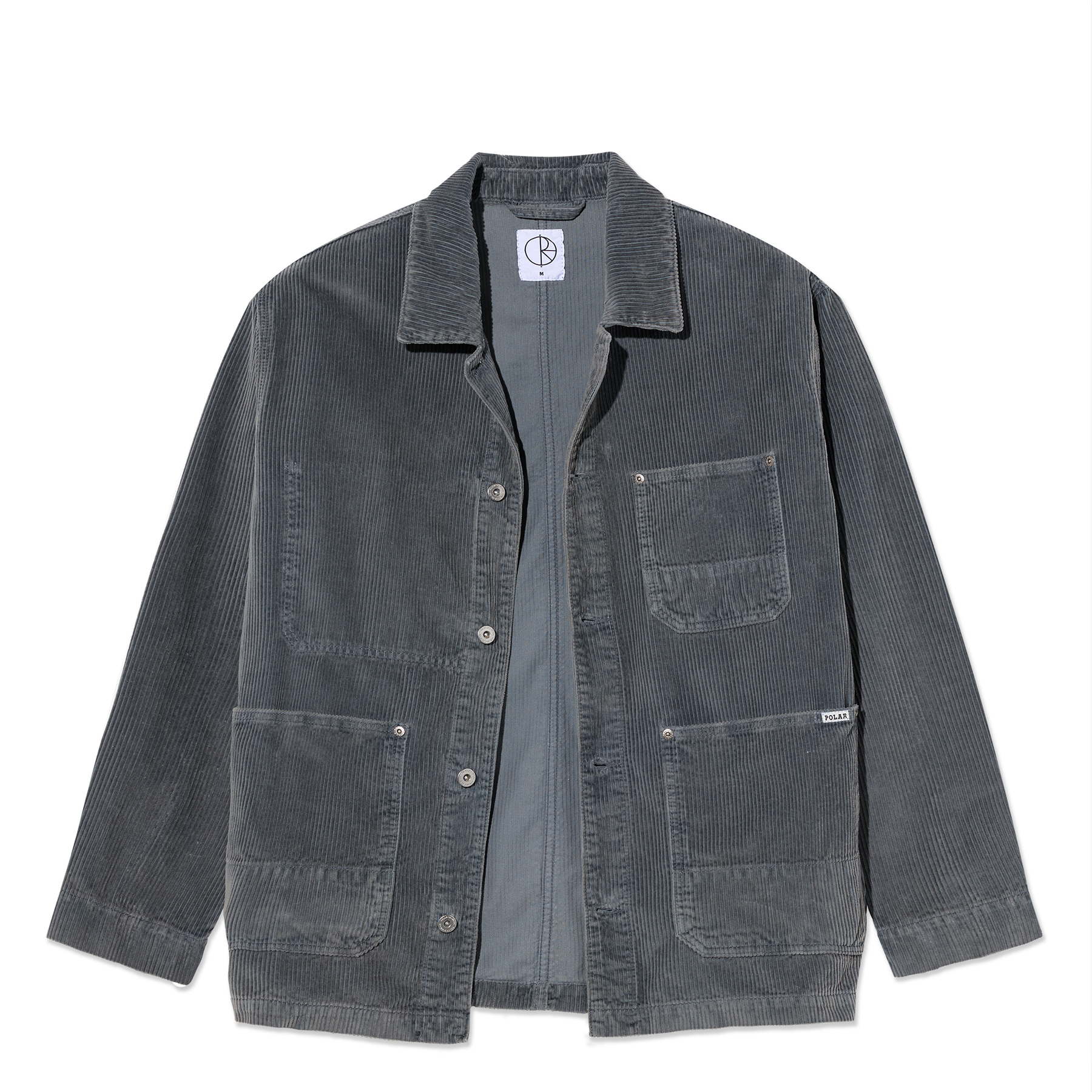 Ezra Jacket - Blueish Grey – Polar Skate Co. Ezra Jacket - Blueish Grey – Polar Skate Co.