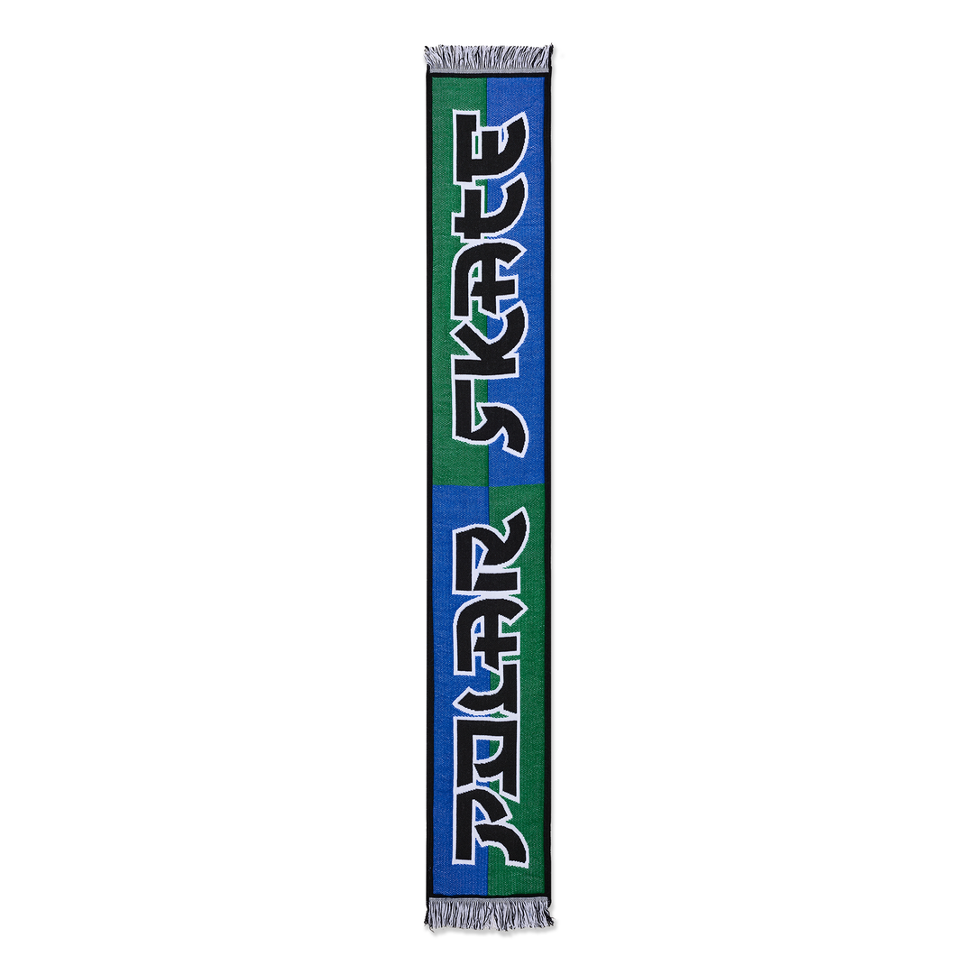 Football Scarf | Squares - Blue / Green
