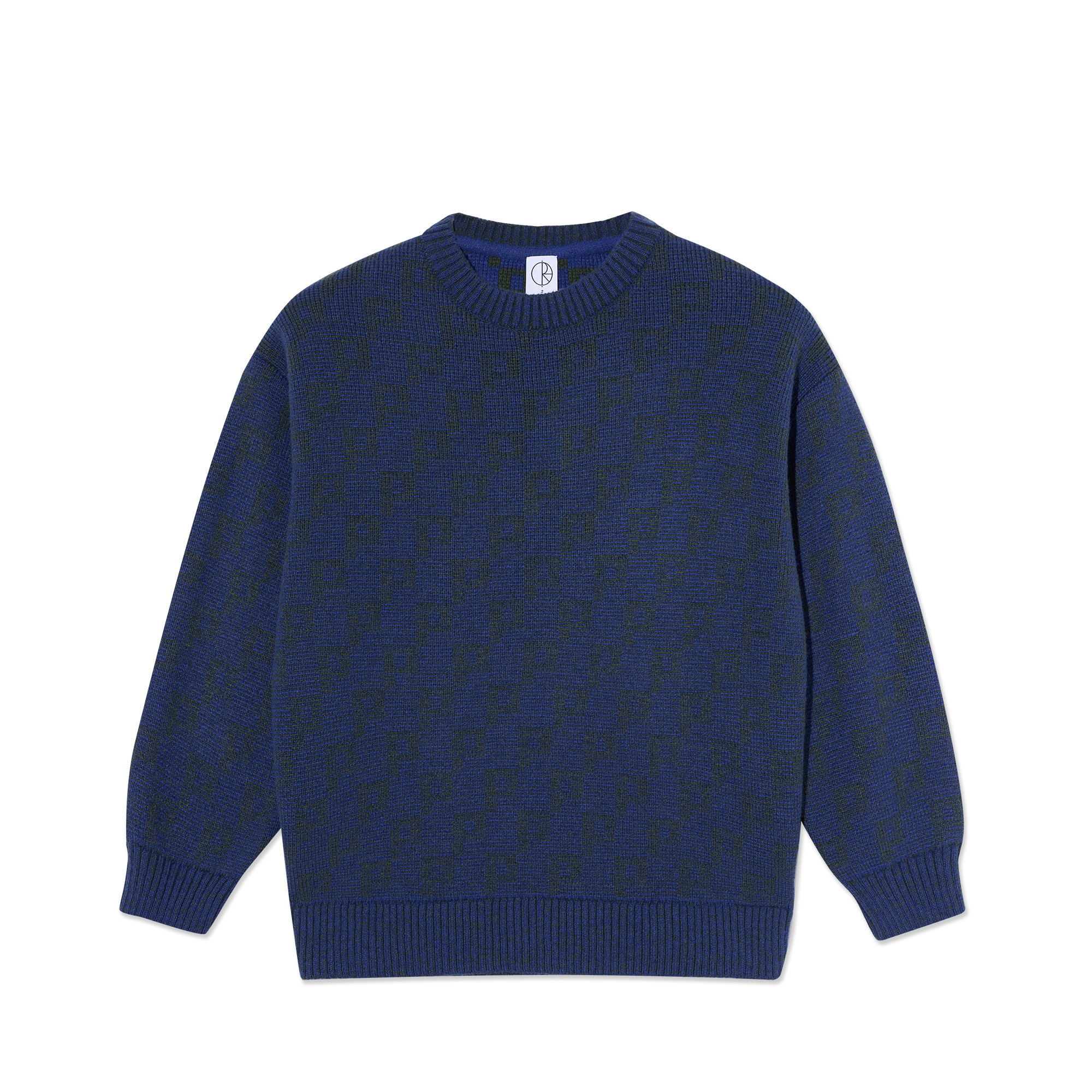 George Sweater | P Pattern - Blue/Green – Polar Skate Co. George Sweater | P Pattern - Blue/Green – Polar Skate Co.