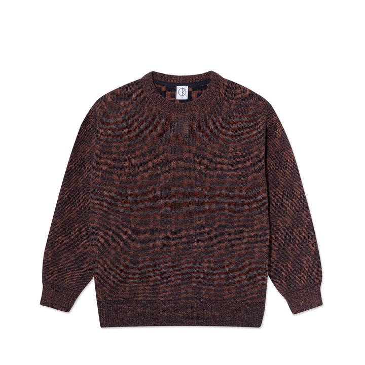 George Sweater | P Pattern - Navy/Orange
