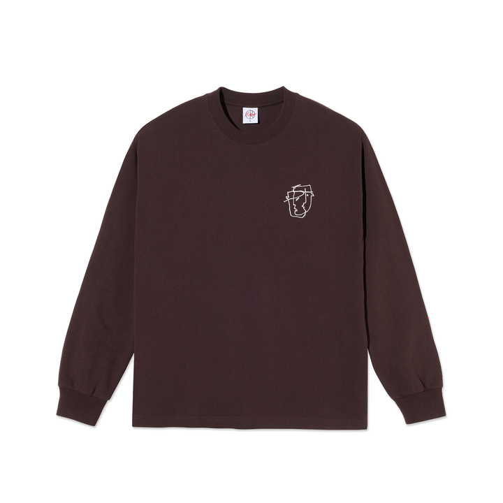 LS Tee|Tied Up (Washed Chocolate)
