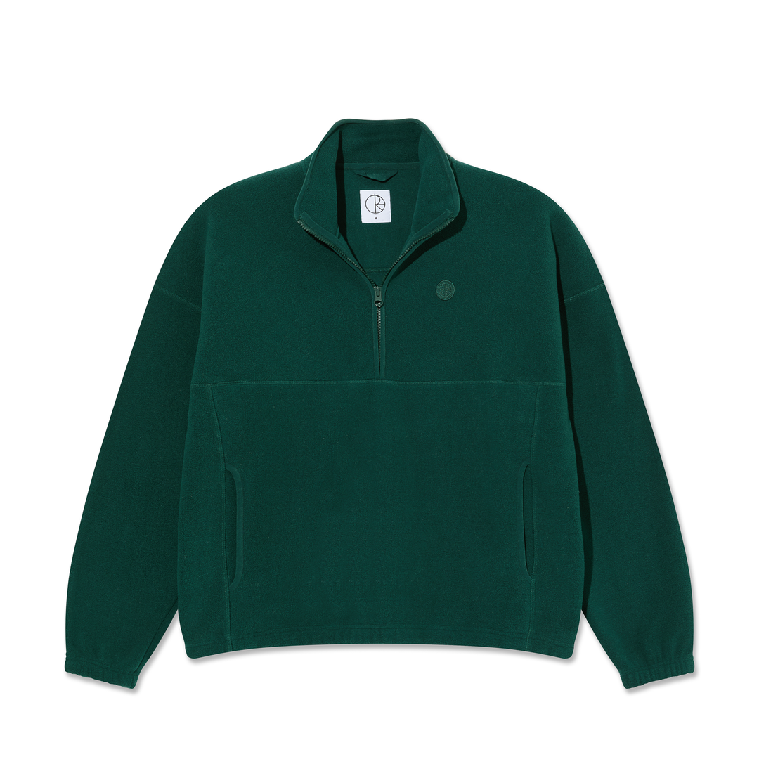 Ivan Half Zip Sweatshirt - Dark Emerald