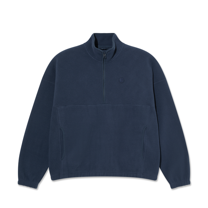 Ivan Half Zip Sweatshirt - Grey Blue