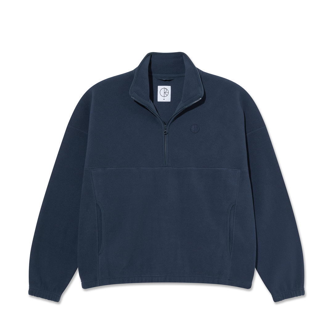 Ivan Half Zip Sweatshirt - Grey Blue