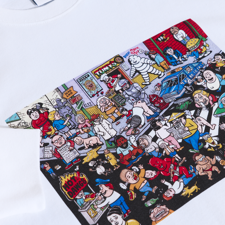 LS Tee | Street Corner - White