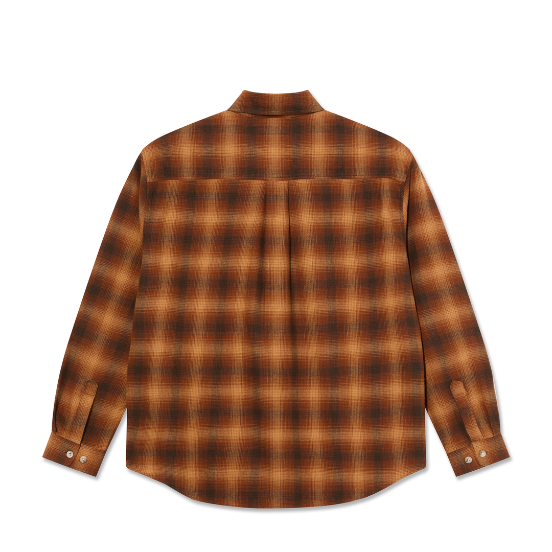 Mitchell LS Shirt | Shadow Check - Caramel