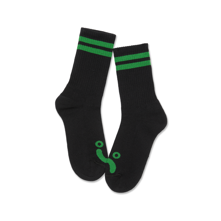Rib Socks | Happy - Sad Black / Green