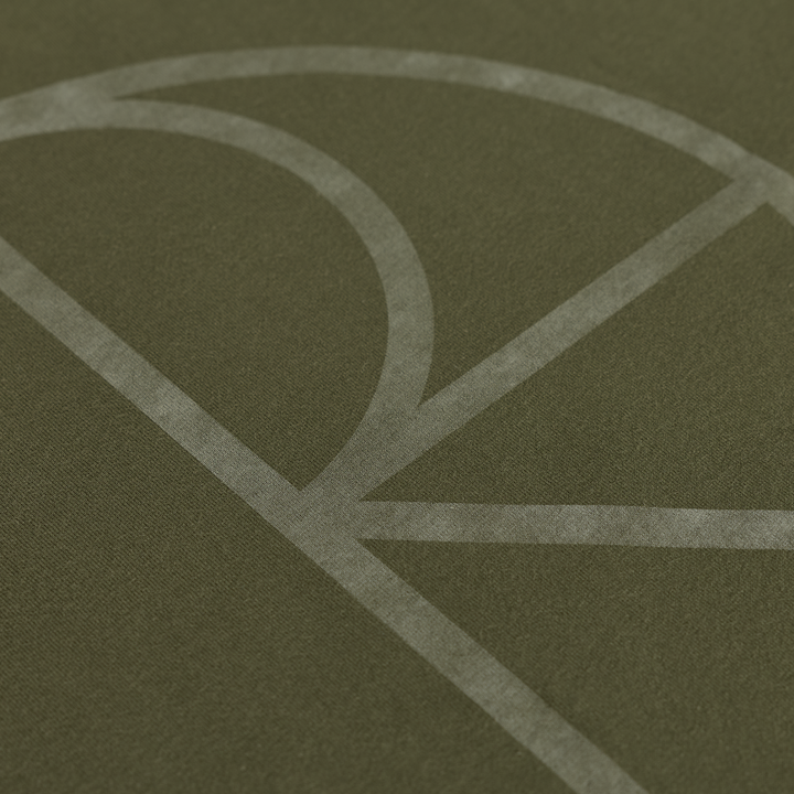 Steve Tee LS | Stroke Logo - Army Green