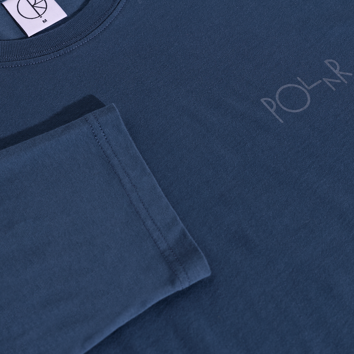 Steve Tee LS | Stroke Logo - Space Blue