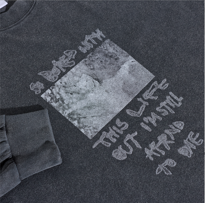 LS Tee | So Bored (Silver Black)