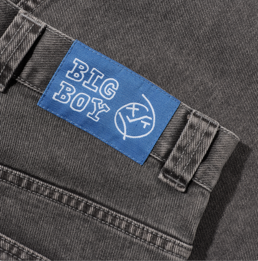 polerskate BIG BOY グレー ワイドレッグデニムパンツ Big Boy Pants polerskate BIG BOY グレー ワイドレッグデニムパンツ Big Boy Pants
