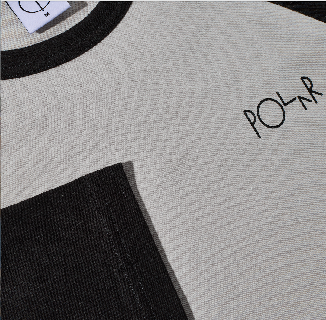 3/4 Sleeve Tee - Black/Silver