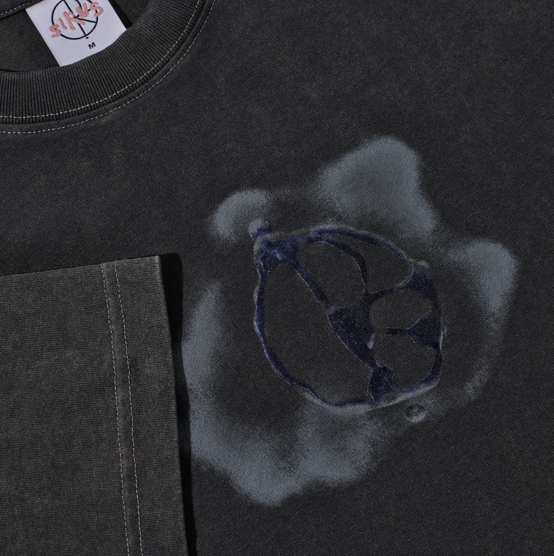Tee | Metal Logo - Silver black