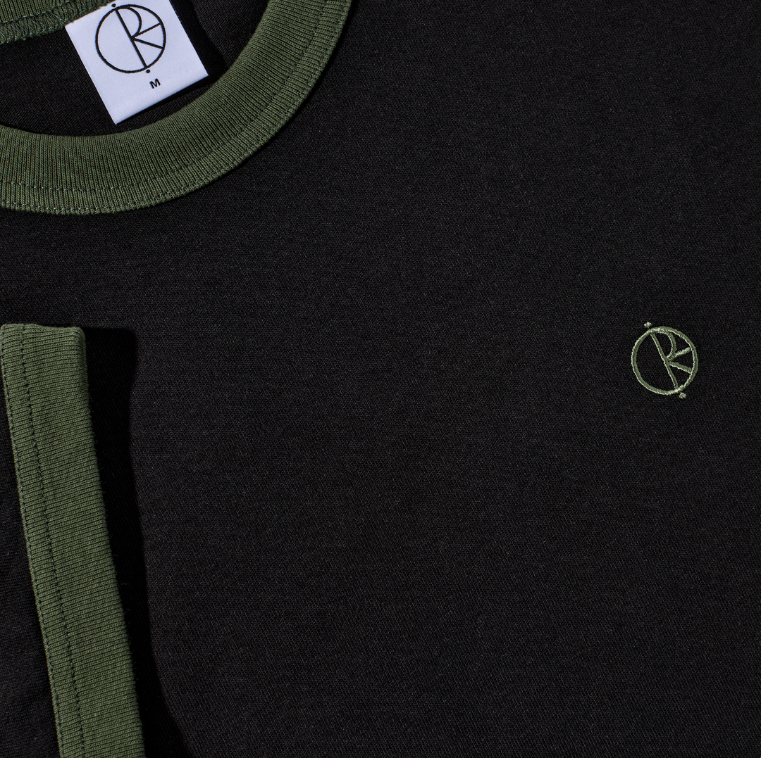 Ringer Tee - Black/Uniform Green