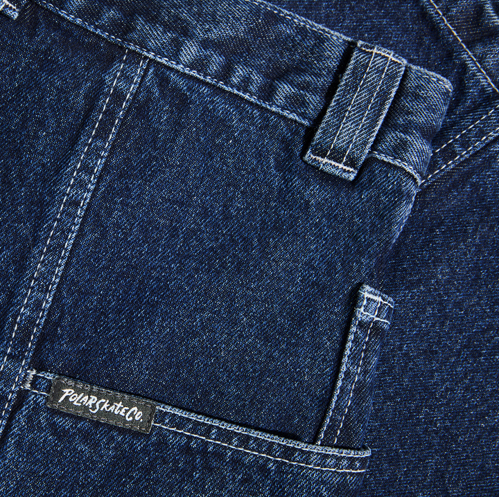 Jiro Shorts - Dark Blue w/ White Stitching