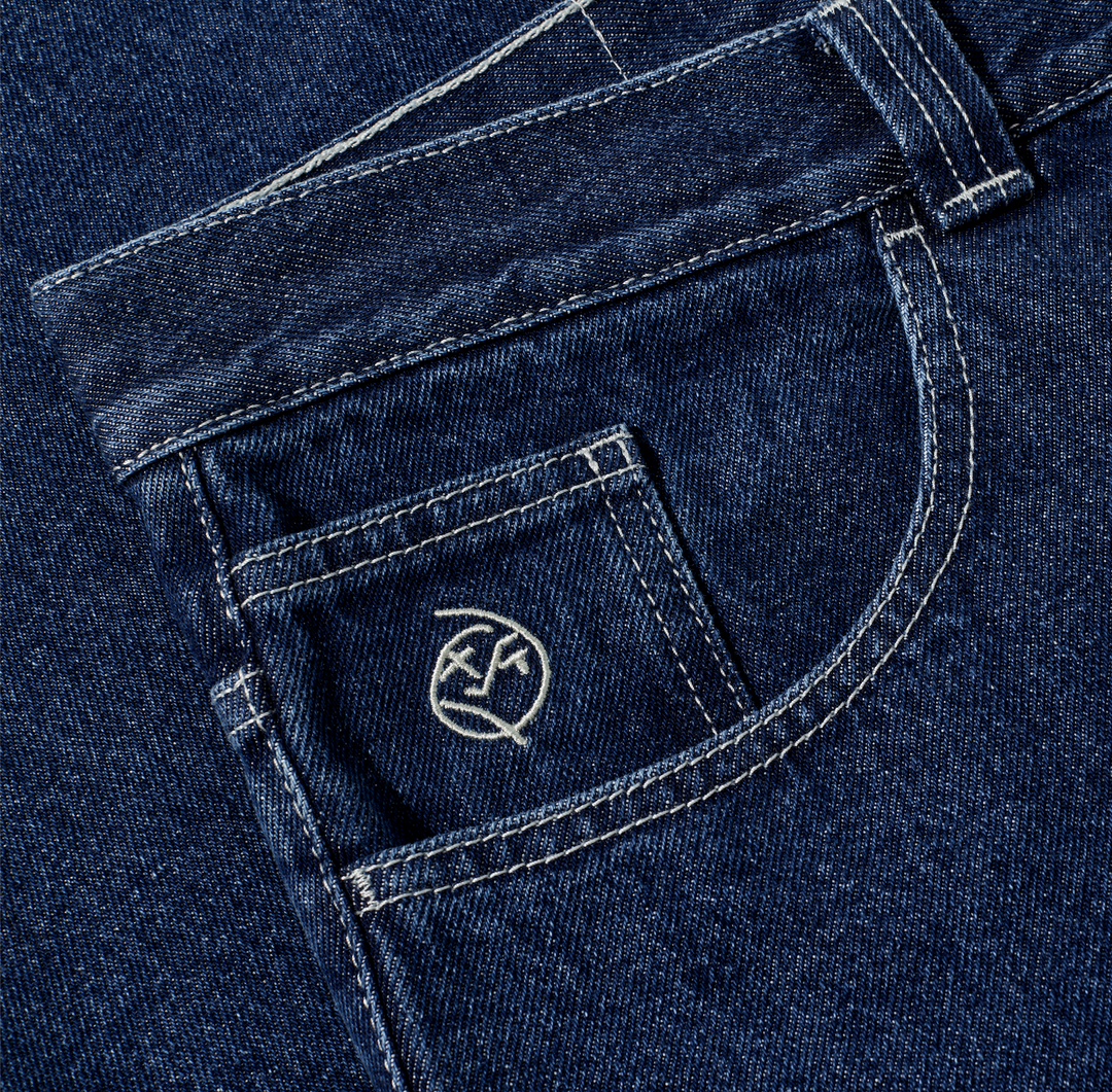 Big Boy Pants - Dark Blue w/ White Stitching