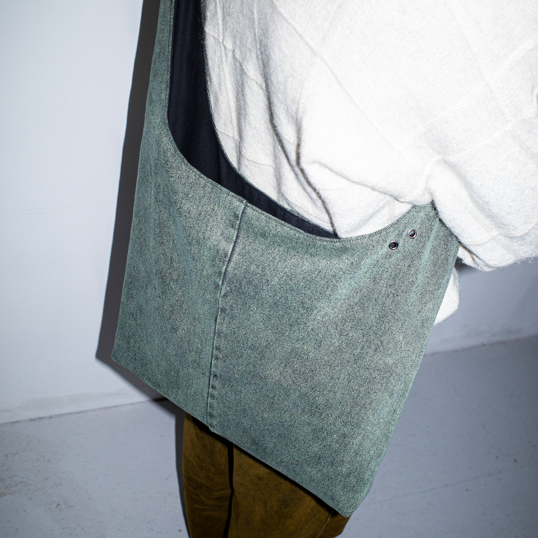 Gousi X Polar | Big Crossbody Bag - Mint Black