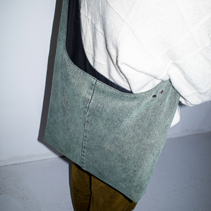 Gousi X Polar | Big Crossbody Bag - Mint Black