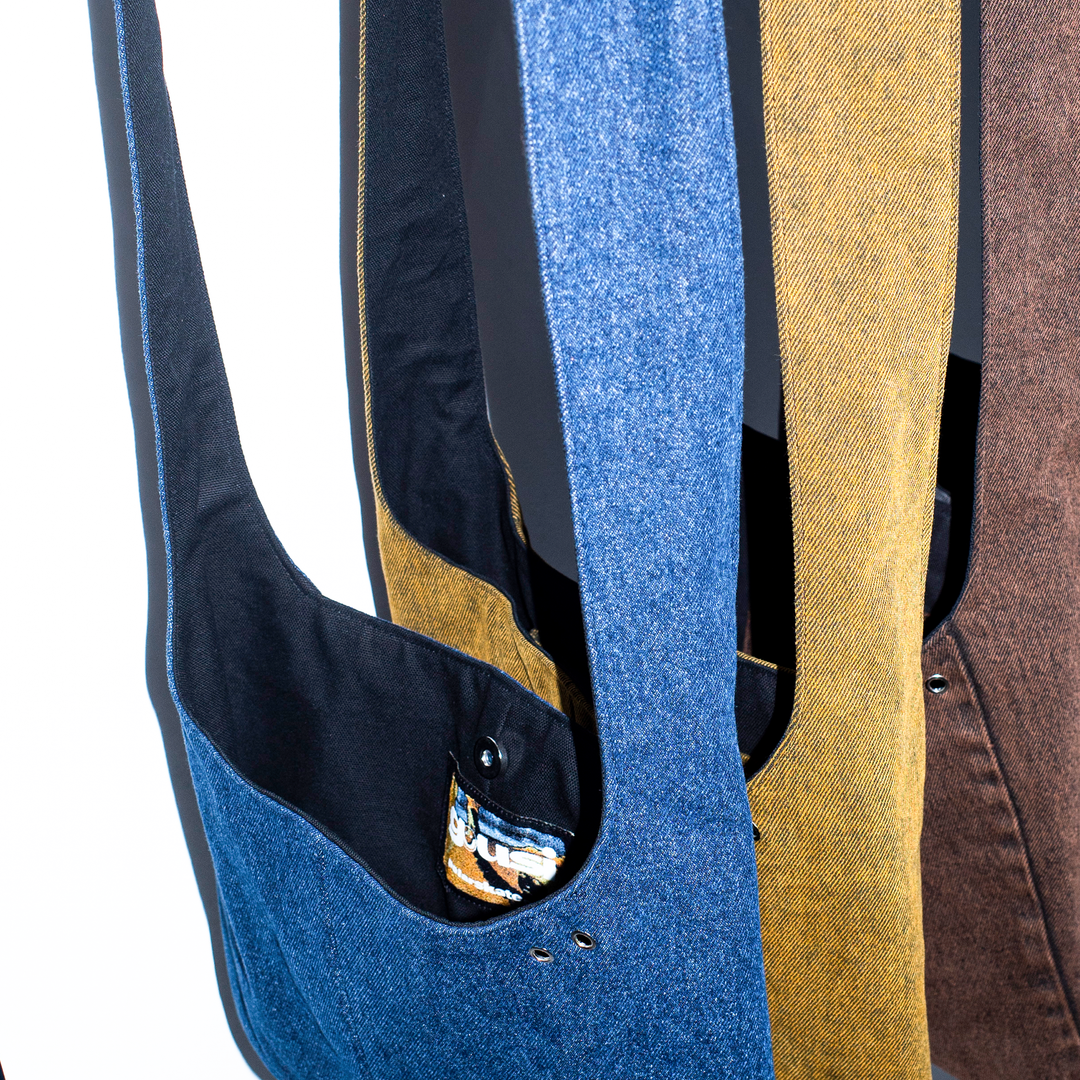 Gousi X Polar | Medium Crossbody Bag - Yellow Black