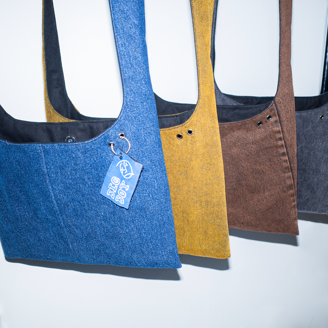 Gousi X Polar | Medium Crossbody Bag - Brown Black