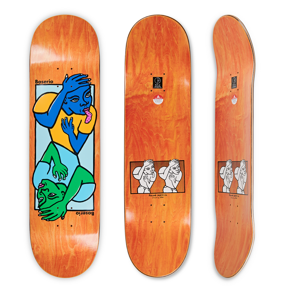 人気！POLAR！8.375 Nick Boserio Polar 8.375 Nick Boserio Cut Out Skateboard Deck Blue – Slam