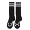 Rib Socks | Long | Happy Sad - Black