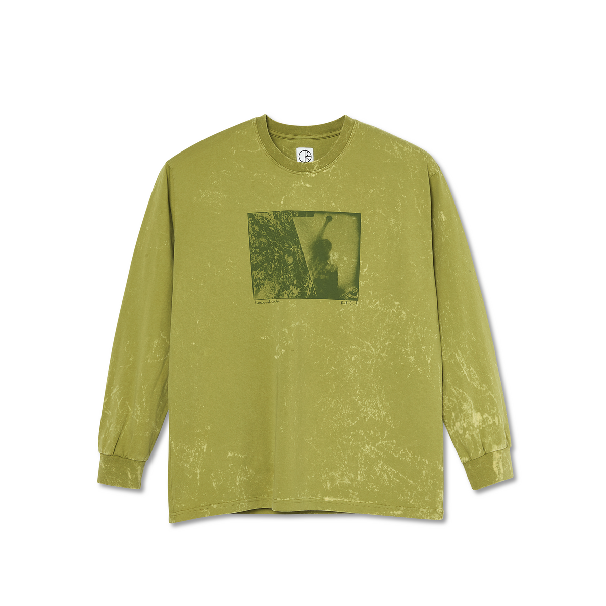 LS Tee | Leaves And Window - Pea Green