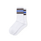 Rib Socks | Fat Stripe - White / Brown / Blue